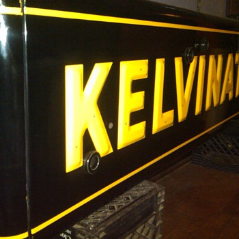 1950's Kelvinator 2-sided neon, by:Art Kraft OH rescued from the rafters! - Signs