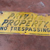 Private Property - No Trespassing sign