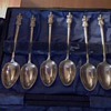 6 of the 12 Disciples spoons.(I think sugar spoons)