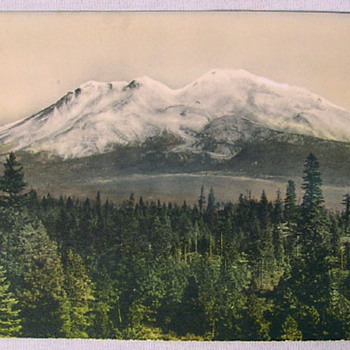 Old Photo of a Mountain Range