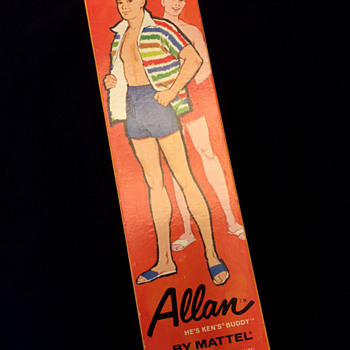 Allan doll box by Mattel, circa 1963 - Dolls