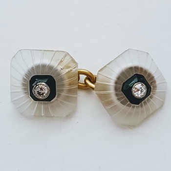 A single Art Deco cufflink, kyratised! - Fine Jewelry