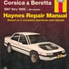 Haynes Repair Manual - Chevy Corsica & Beretta