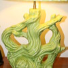 Green ceramic lamp