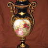 Sevres Chateau De Longpre Ormolu and Cobalt Blue Vase