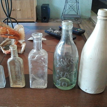 bottles from old house dig - Bottles
