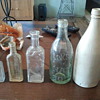 bottles from old house dig