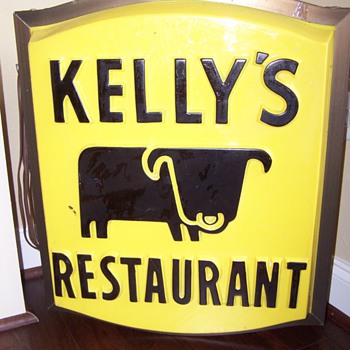 Unique Lighted Restaurant Sign