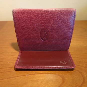 AUTHENTIC VINTAGE LEATHER CARTIER WALLET - Accessories