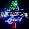 Michelob Light Ski Neon