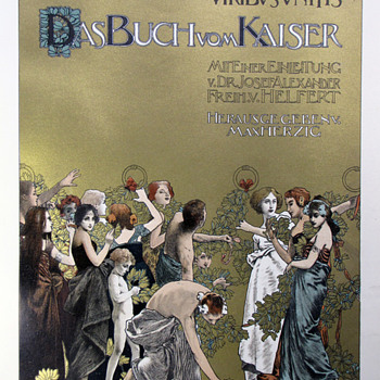 Koloman Moser Original Lithographs from Das Buch vom Kaiser (1898) - Art Nouveau