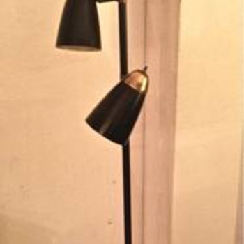 My mid-century atomic-shades pole floor lamp. What do you guys think... you don't have to love!! - Lamps