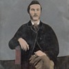 2 Full-Plate Tin Types Painted