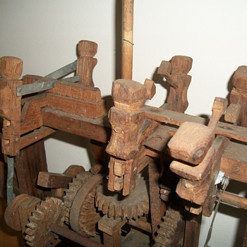 Six Figure Wood Whirligig - Folk Art