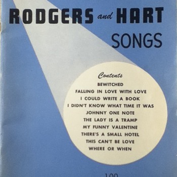Rogers and Hart Song Book - Paper