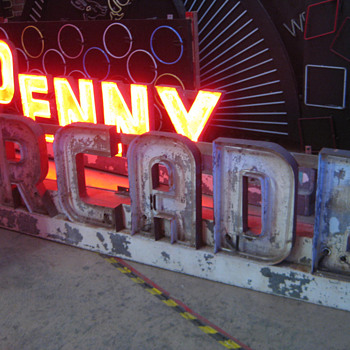 1920'S-30'S PENNY ARCADE NEON SIGNS / Pacific Ocean Park VENICE, CA - Signs