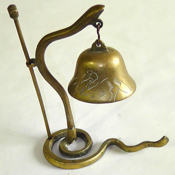 Chinese Brass Serpent Dinner Bell - Asian