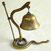 Chinese Brass Serpent Dinner Bell