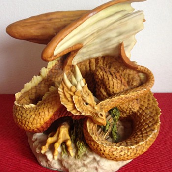 ENCHANTICA ANDREW BILL Cold Cast Hand Painted & Finished FIGURINE - SUMMER DRAGON - Figurines