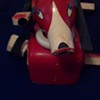 Red Dog Pull Toy Brio Toy Company Sweden pre 1950s??