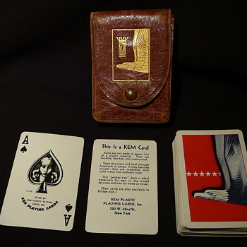 My husband's father's pocket sized playing cards from WWII