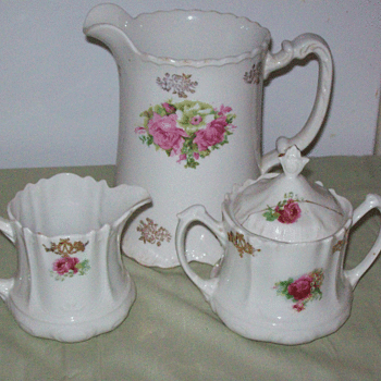 Wild Rose? - Creamer and Sugar Bowl with lid