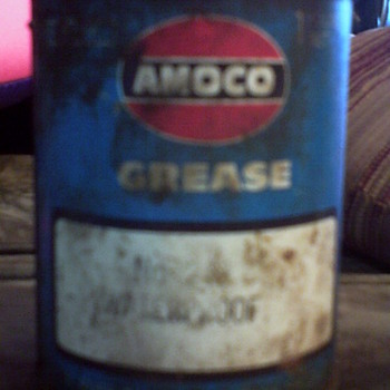 50's or 60's Amoco #1lb Grease Can - Petroliana