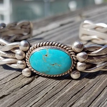 Sterling and Turquoise Bracelet - Fine Jewelry