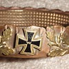 WW1 German Trench Art driving band bracelet with Iron Cross