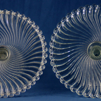 The "Ball and Swirl" patterns by McKee Bros. and Westmoreland - Glassware