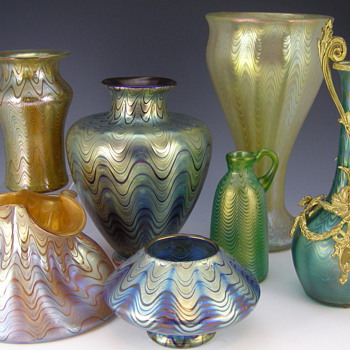Loetz PG 6893 was not only fairly common but was made in almost every color that Loetz produced! - Art Glass
