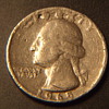 1965 us quarter no copper plain edge 5.5gr
