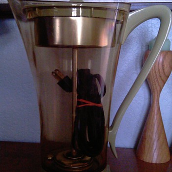 Retro, spacey, Oyster coffee percolator.