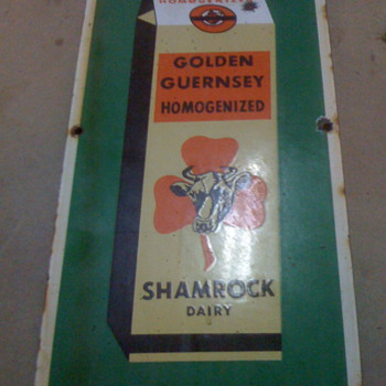 Shamrock Dairy Sign