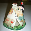 ceramic tee pee ash trey