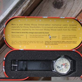 Disney Shareholders Mickey Watch