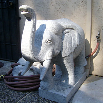 Granite large elephants - Animals
