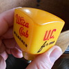 Old old square butterscotch bakelite Utica Club U.C. for me tap handle