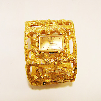 Vintage Jonathan Bailey for Trifari Watch Bangle