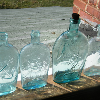 Historic Flasks, Anchor Flasks, & Others!! Pikes Peak, Baltimore GW ! - Bottles
