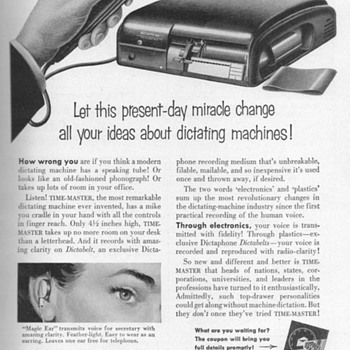 1952 - Dictaphone Advertisement