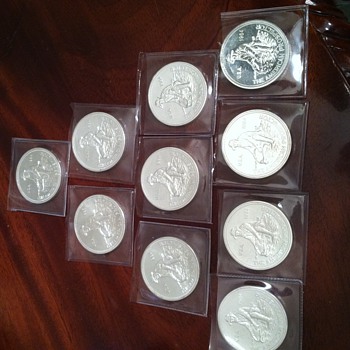 Engelhard Silver 1984 Prospector .999 Solid Silver Rounds - US Coins