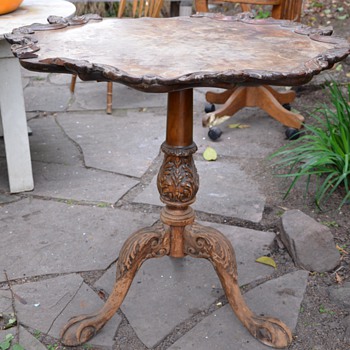 Old Piecrust Table - to refinish or not?