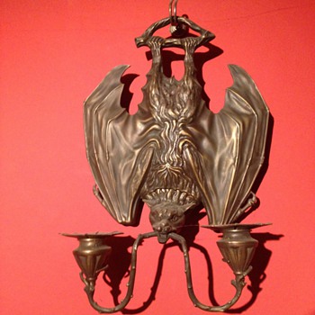 Brass bat wall Candle, I love this  - Animals