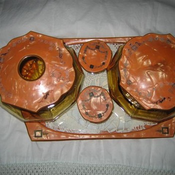 Art Deco Vanity Set for M'lady - Art Deco