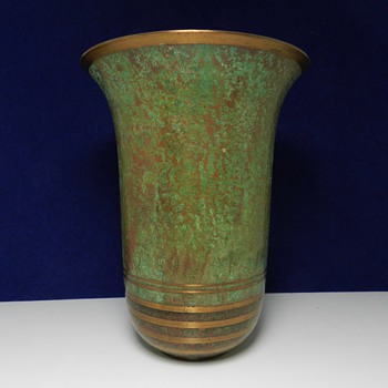 1920's Art Deco BRONZE Carl Sorensen Vase