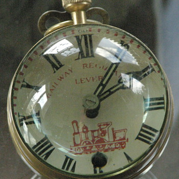 Railway Regulator Lever bubble glass clock