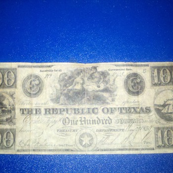 texas money 1839 - US Paper Money
