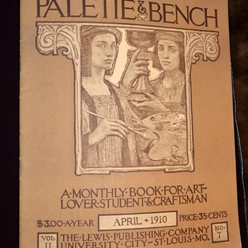 Pallette & Bench - 1910 Magazine on Upscale Country Crafts - Paper