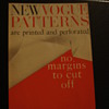 NEW VOGUE PATTERNS "1957 VOGUE" NEW REVISE MEASUREMENT CHART